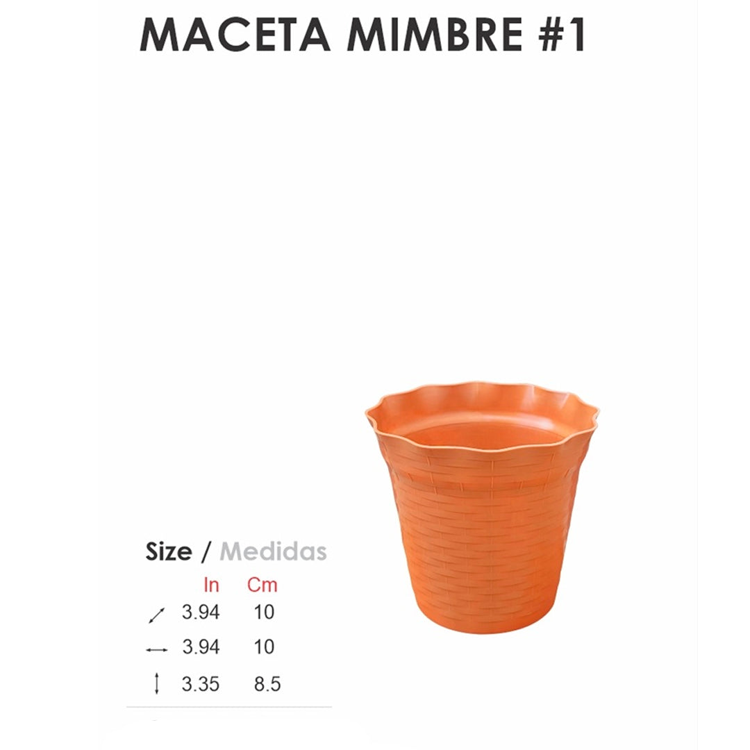 MACETA DE MIMBRE NO.
