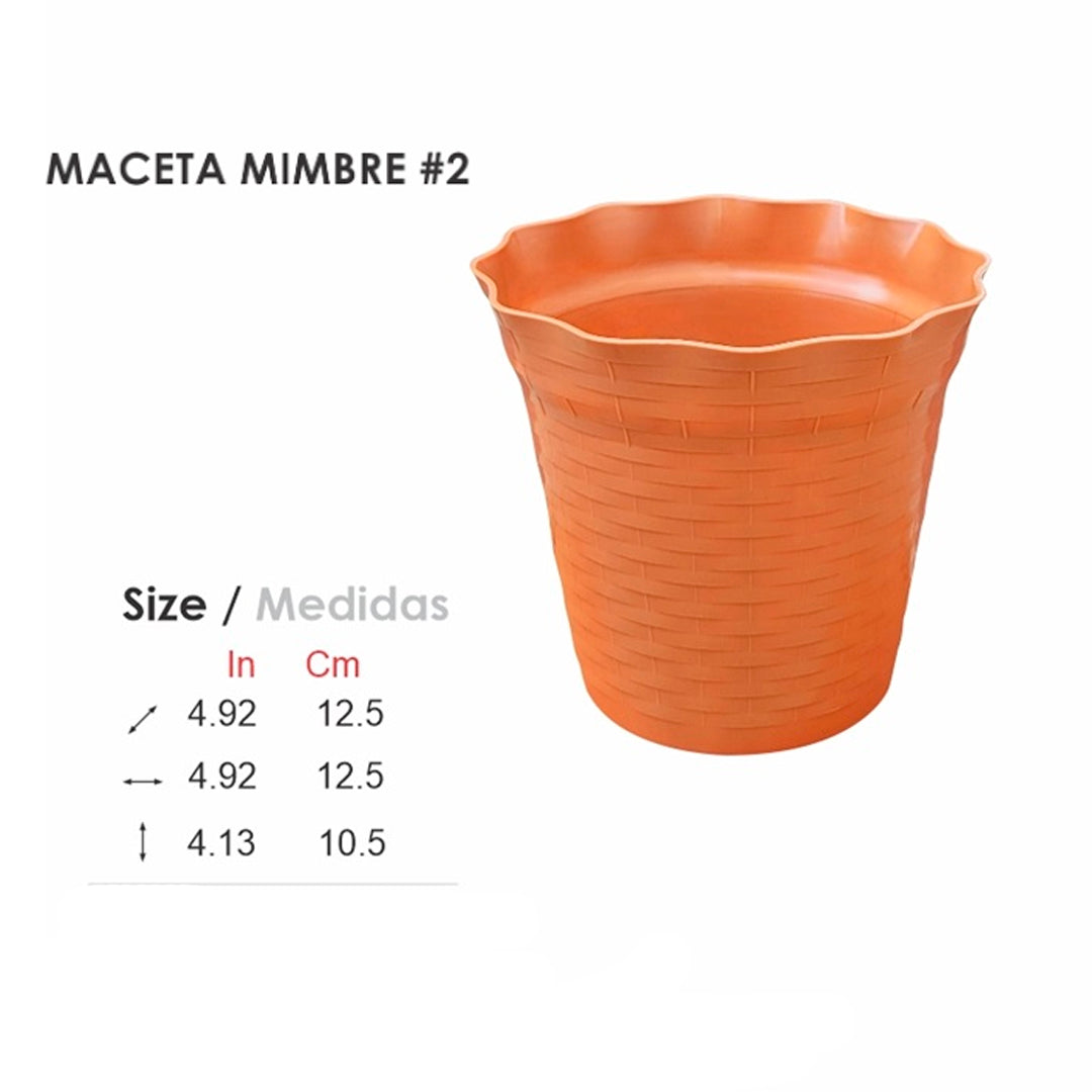 MACETA DE MIMBRE NO.