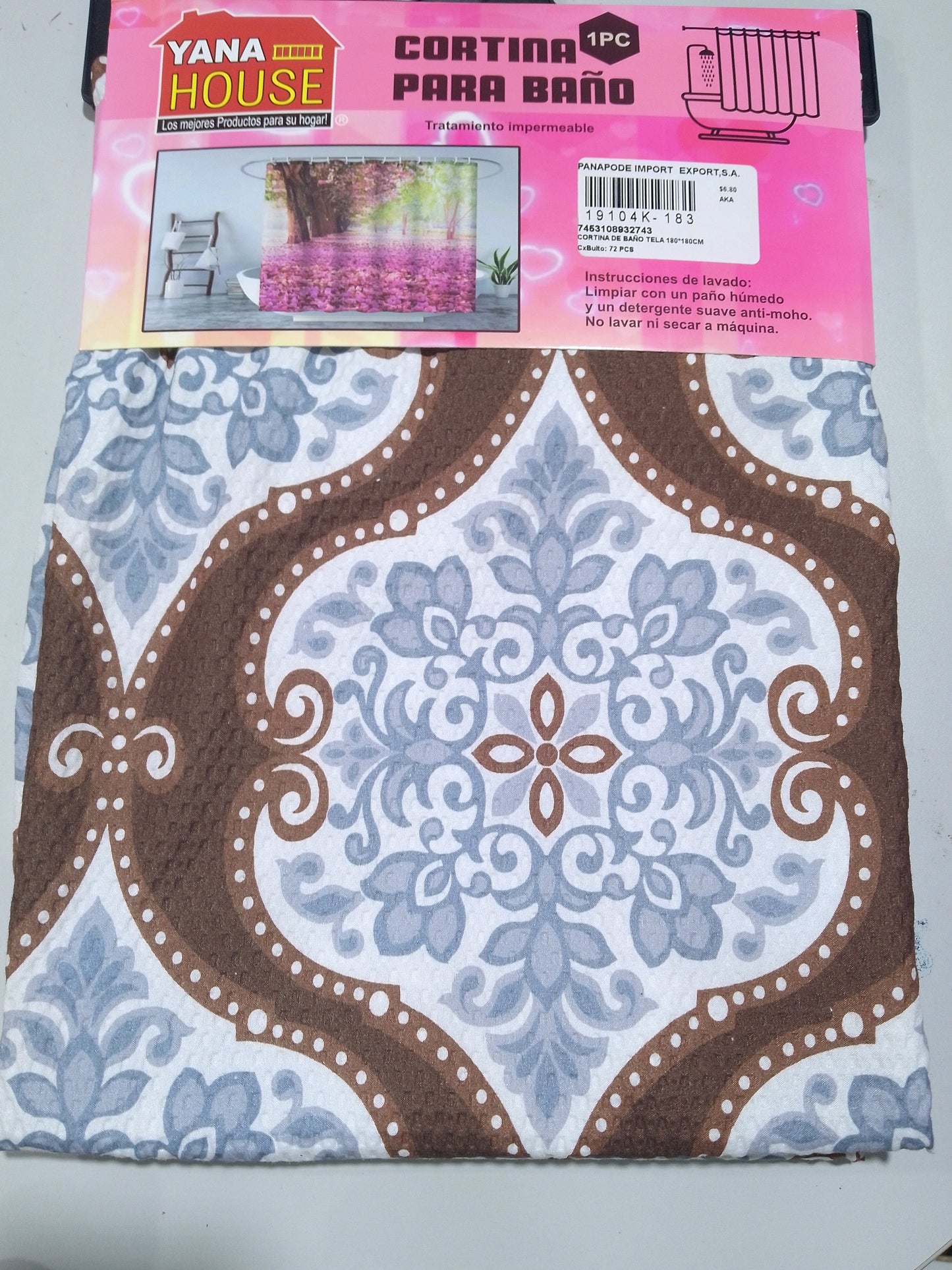 CORTINA DE BAÑO DE T