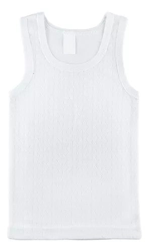 FRANELA DE NIÑO BLAN