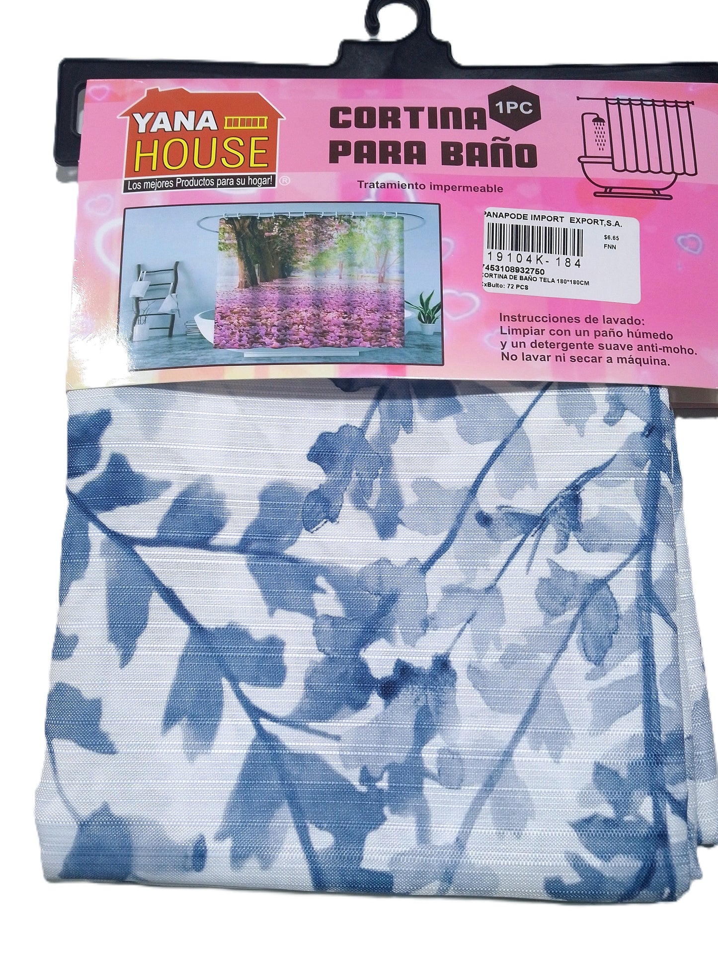 CORTINA DE BAÑO DE T