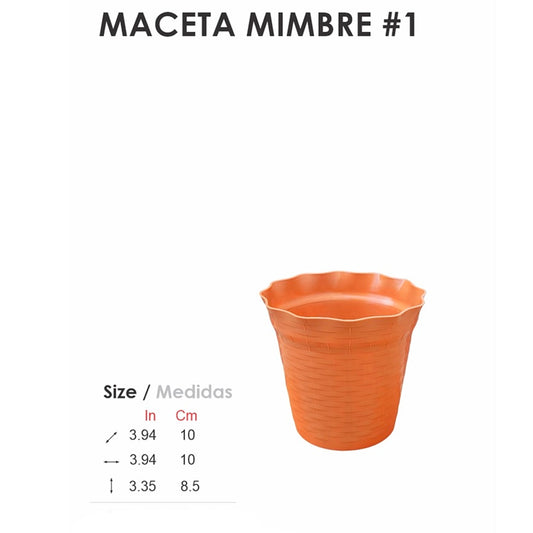 MACETA DE MIMBRE NO.