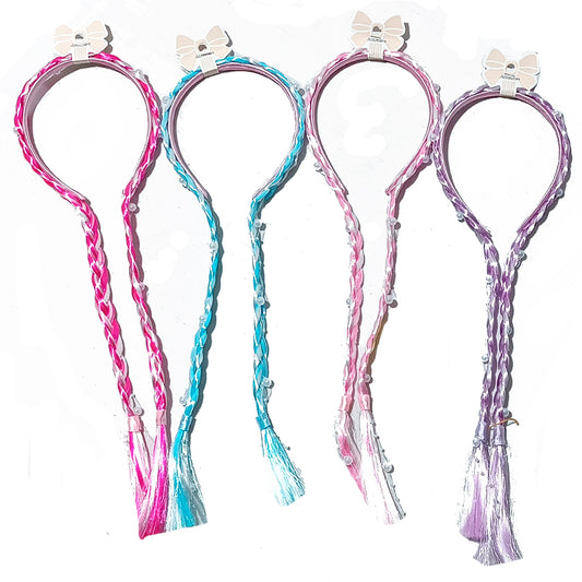 VINCHA CON TRENZA DE