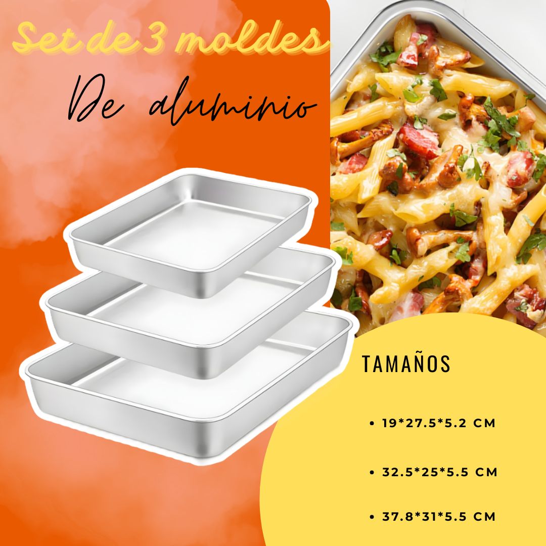 SET DE 3 MOLDES CUAD
