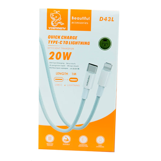 CABLE DE CARGA 20W U