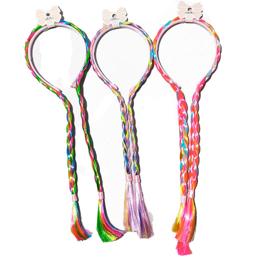 VINCHA CON TRENZA DE