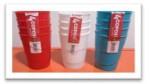 SET 4 VASOS PLASTICO